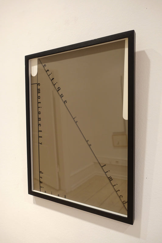 Critique is so limited and emotionally draining