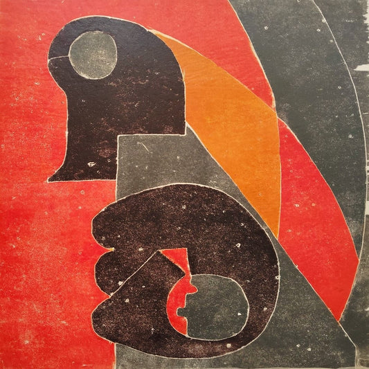 En siddende og en liggende mand