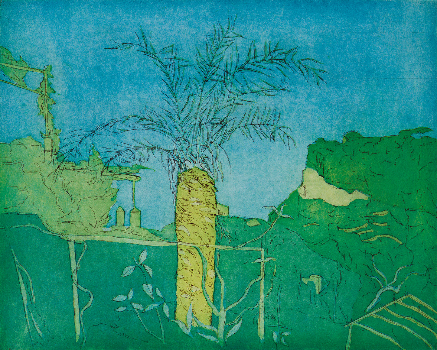 På San Cataldo. Grøn. Italien