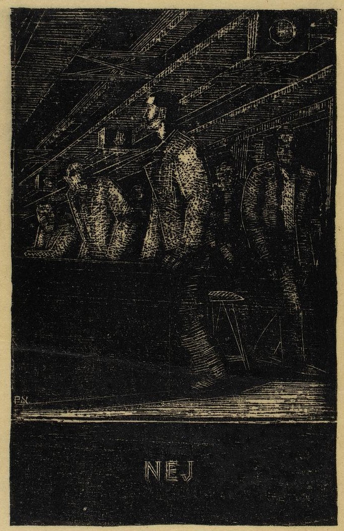 Antikrigsbilleder. Nej