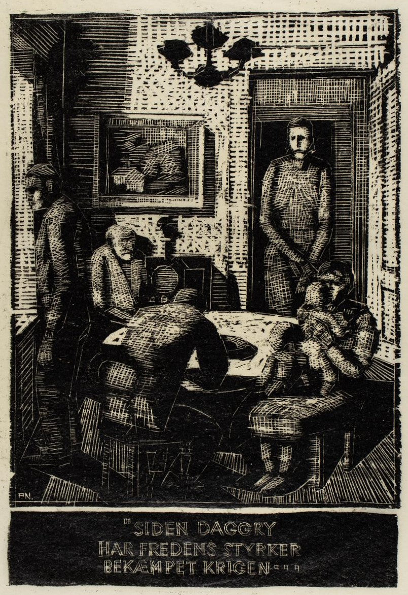 Antikrigsbilleder. Siden daggry har fredens styrker bekæmpet krigen