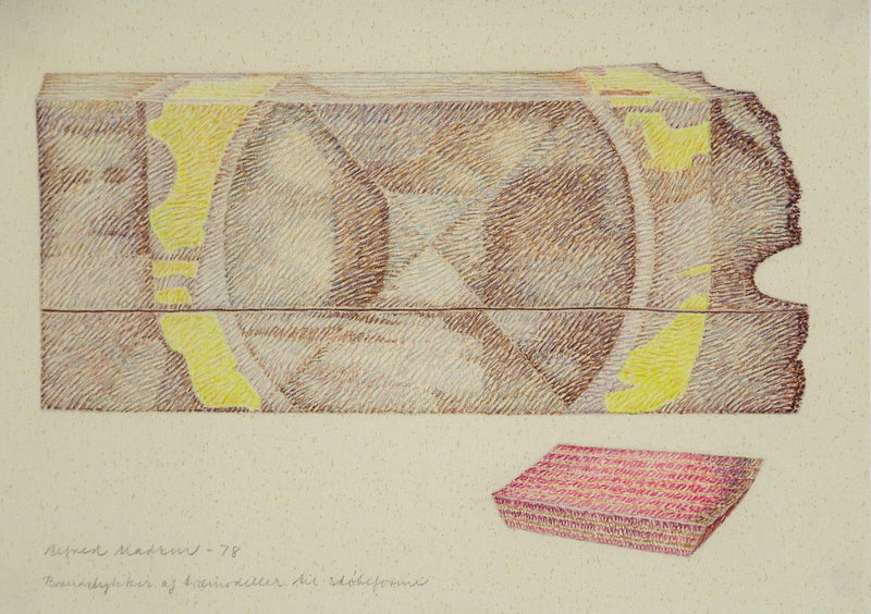 Brudstykker af træmodeller til støbeforme