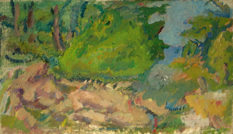 Landskab ved Kysten med liggende Badepige (46)