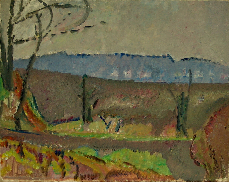 Landskab. Asminderød mark, tidligt forår (40)