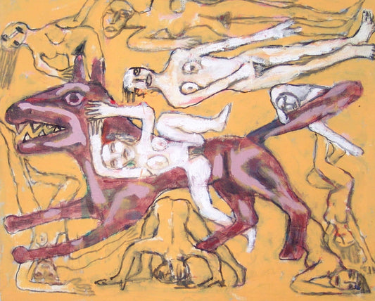 Hill en hund efter Damer