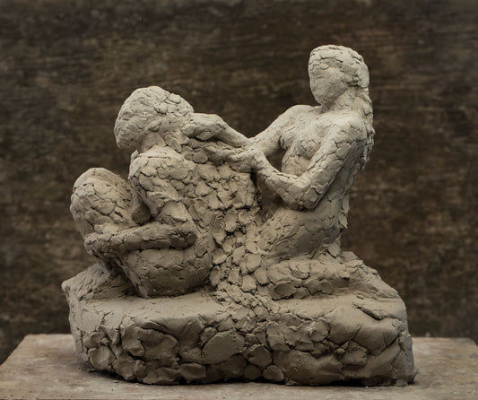 ”Havheksens hår”. Brændt hvidt stentøj.