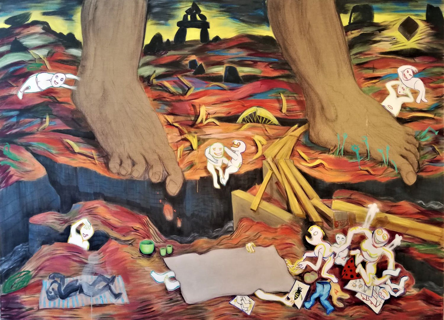 Bare fødder på skovtur