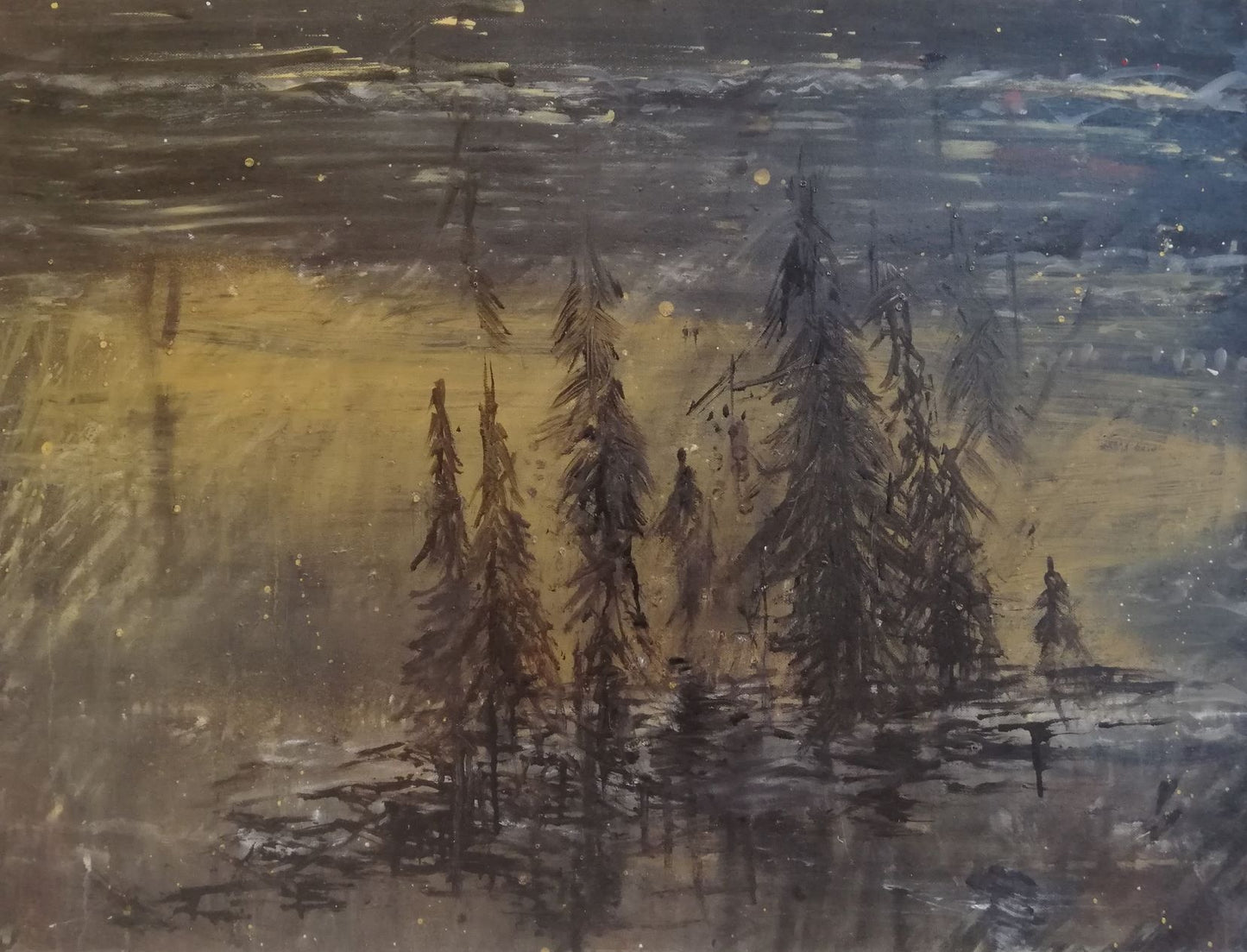 U. titel 2022 60 x 80 cm. Olie på lærred