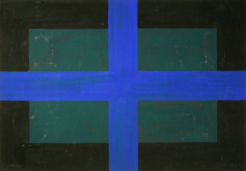 Blåt kors i det grønne