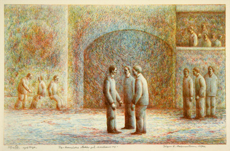 Fra "Komiske stadier på lidelsens vej"