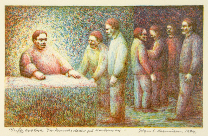 Fra "Komiske stadier på lidelsens vej"