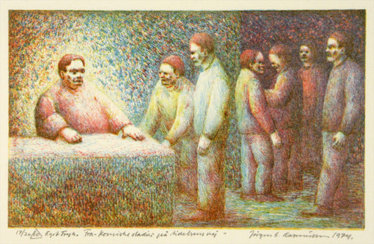 Fra "Komiske stadier på lidelsens vej"