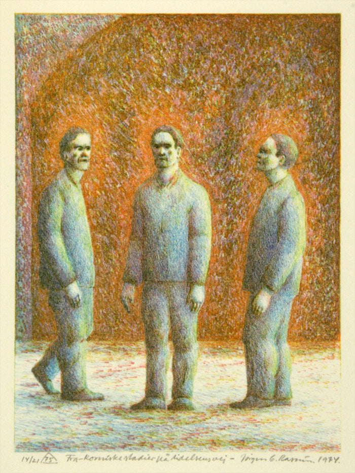 Fra "Komiske stadier på lidelsens vej"