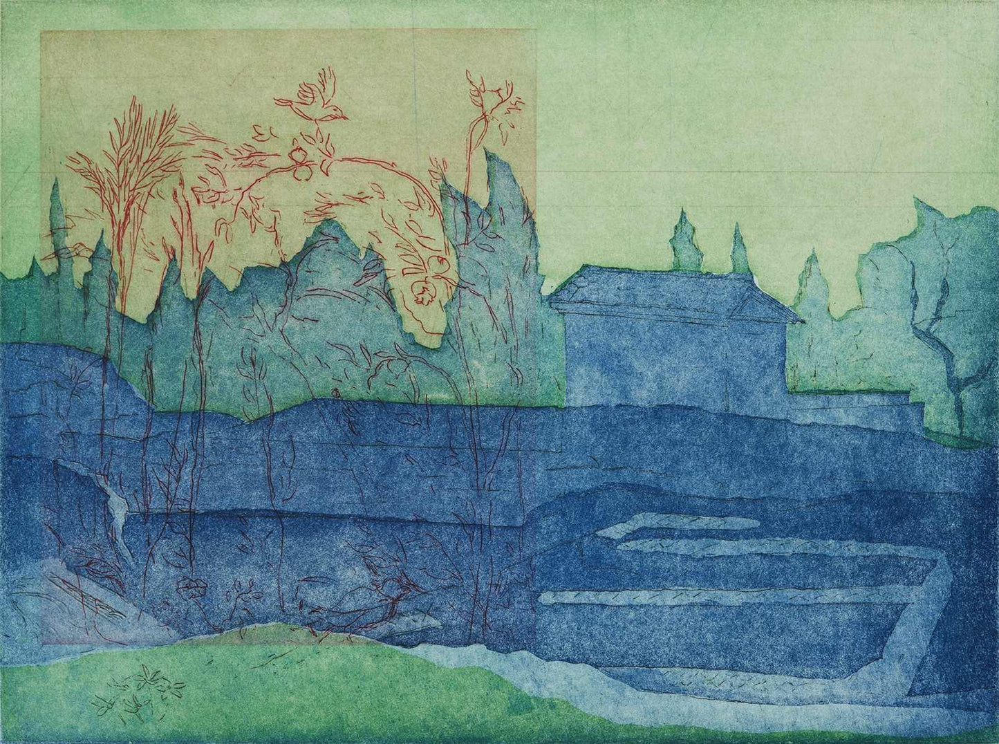 Livias Villa. Grøn. Prima Porta. Italien