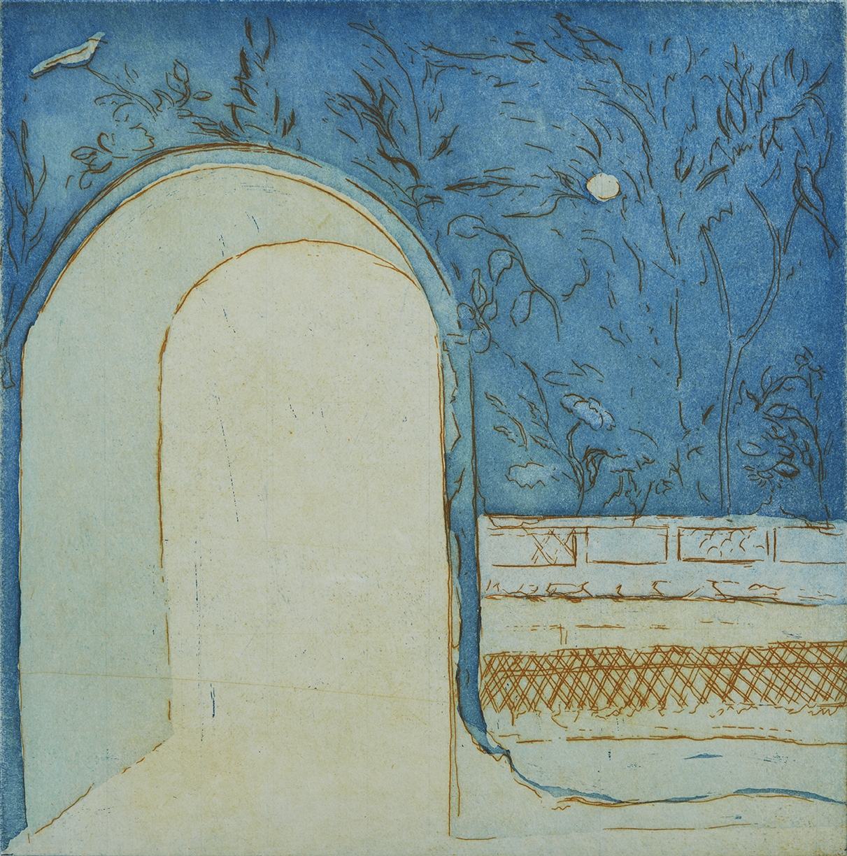 Porten. Gul okker. Livias Villa. Rom