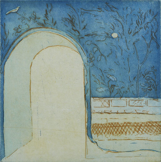 Porten. Gul okker. Livias Villa. Rom