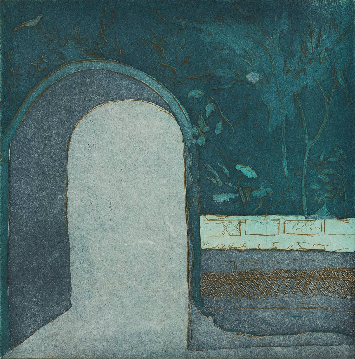 Porten. Grøn. Livias Villa. Rom