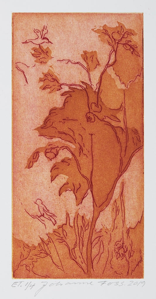 Granatæbletræ. Gul okker. Livias Villa. Rom. Italien