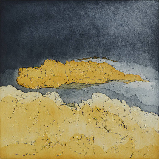 Hav og klippeskær. Grå. Bornholm