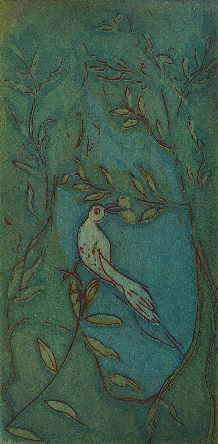 Fugl. Grøn. Livias Villa. Rom