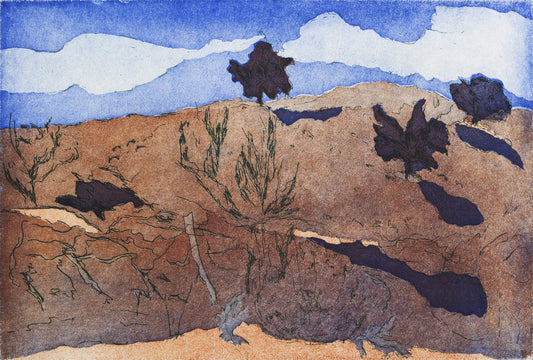 Novemberskygger. Ultramarin. Blera. Italien