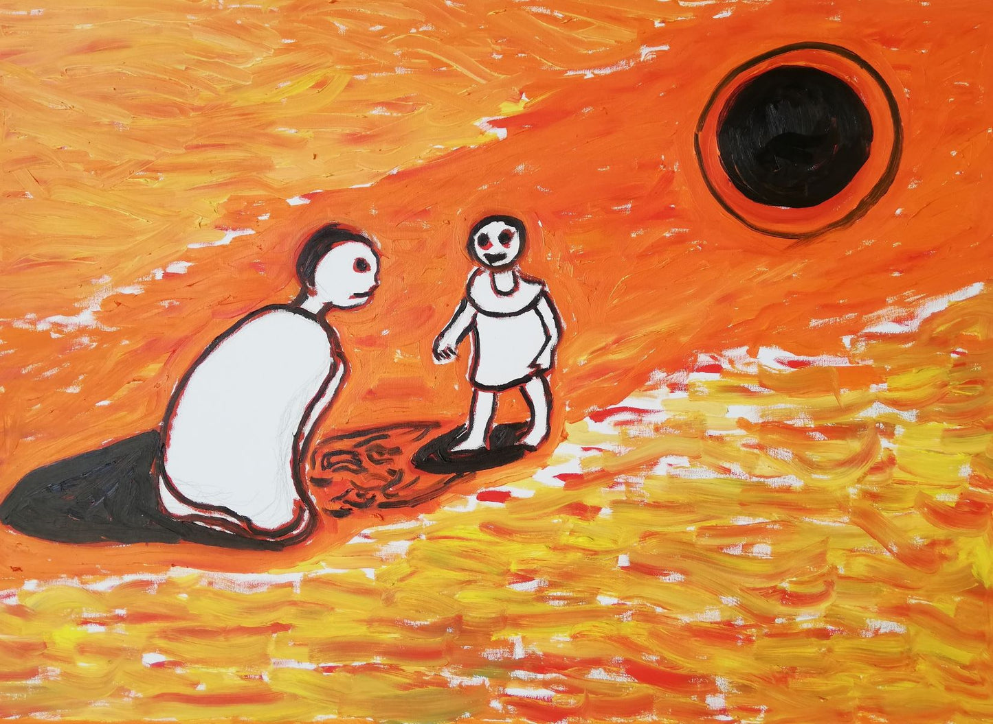 Månen er sort, Mor!