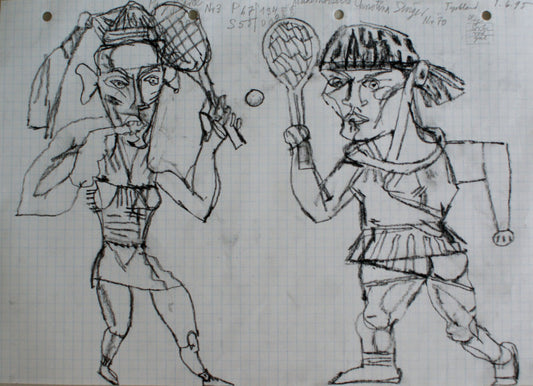 To tennisspillende kvinder