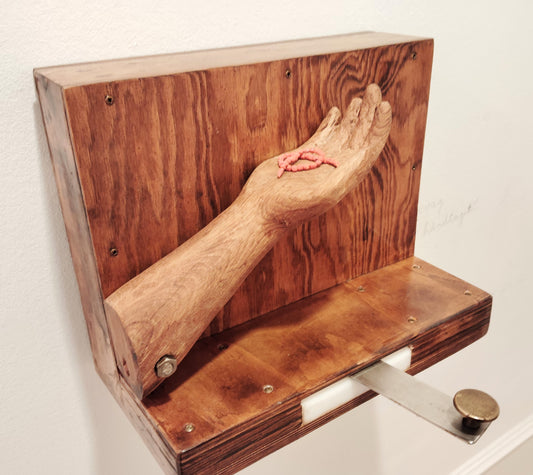 Interaktiv regnorm (version uden glas)