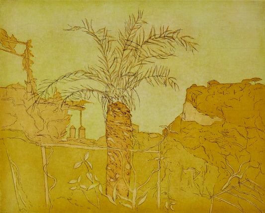 På San Cataldo. Gul. Italien