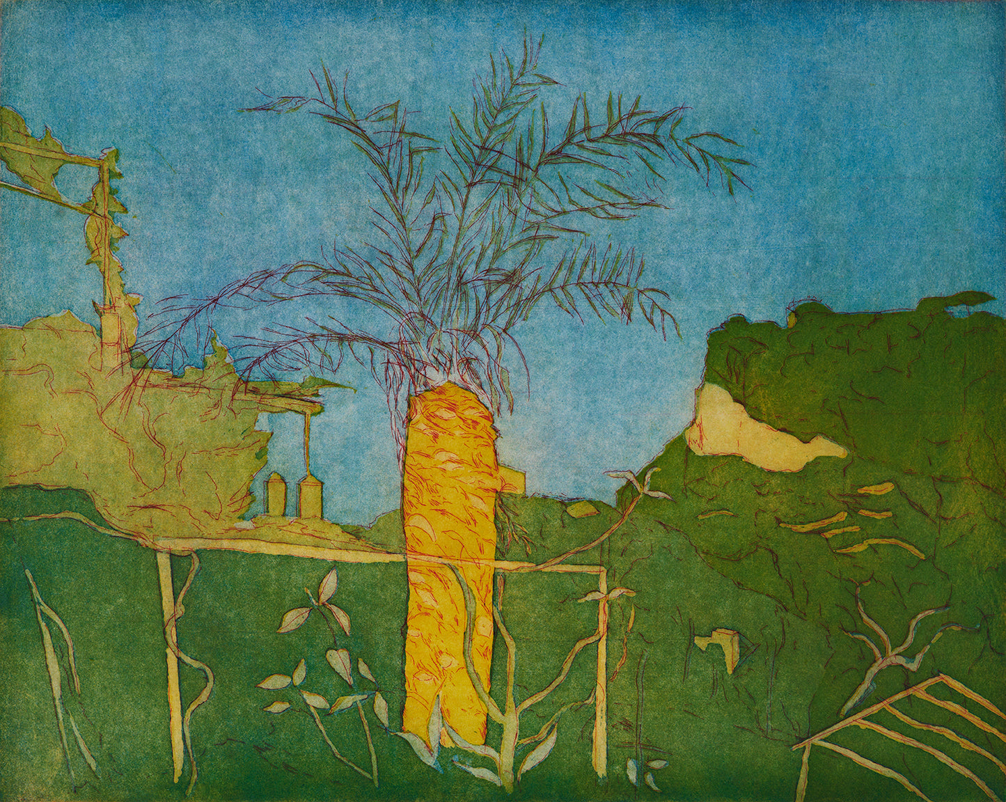 På San Cataldo. Cerulean. Italien