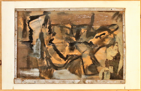 Uden titel. Tusch på plade, 1961, 35,5x55,5 cm. Kat. nr. 11.
